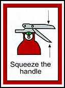 squeeze the handle