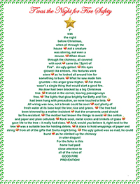 Christmas fire safety poem